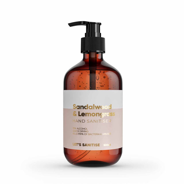 Sandalwood and Lemongrass Anti-Bacterial Hand Sanitiser Gel - 500ml