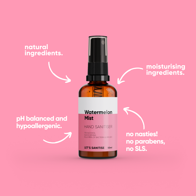 watermelon hand sanitiser mist spray