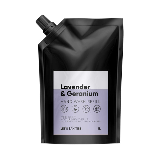 1L Lavender and Geranium Hand Wash Refill Pouch