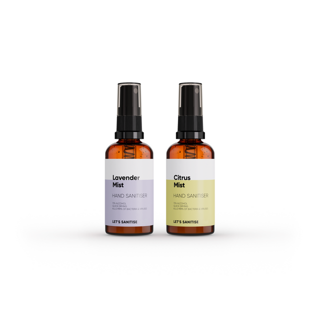 60ml PET Lavender and Citrus Mist Spray Set