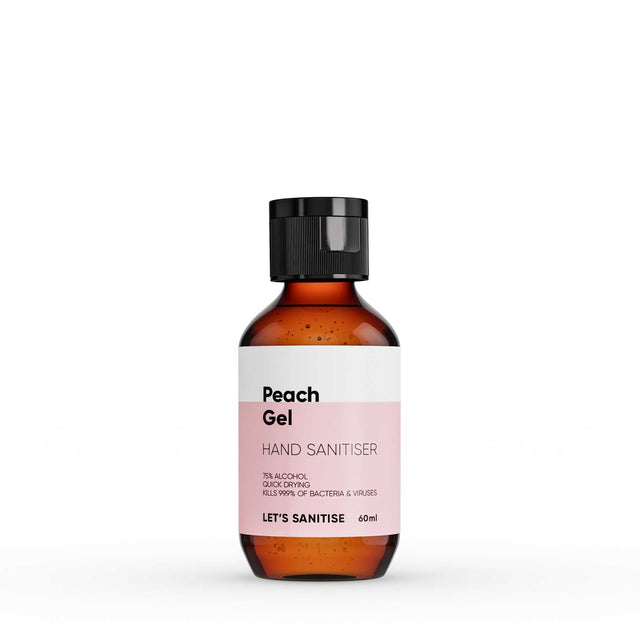 Peach Pocket-Sized Hand Sanitiser Gel - 60ml