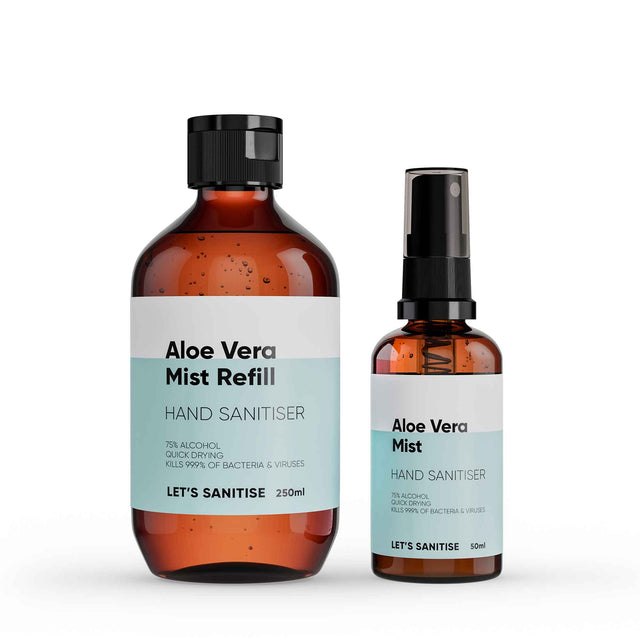 Aloe Vera Hand Sanitiser Mist Refill Set
