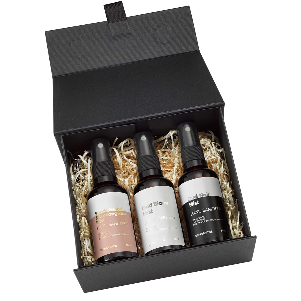 Let's Sanitise Luxury Mini Trio Mist Spray Set